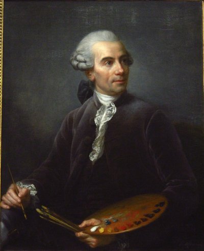 Portrait of Joseph Vernet (1714-1789), French Painter by Elisabeth Louise Vigee Lebrun
